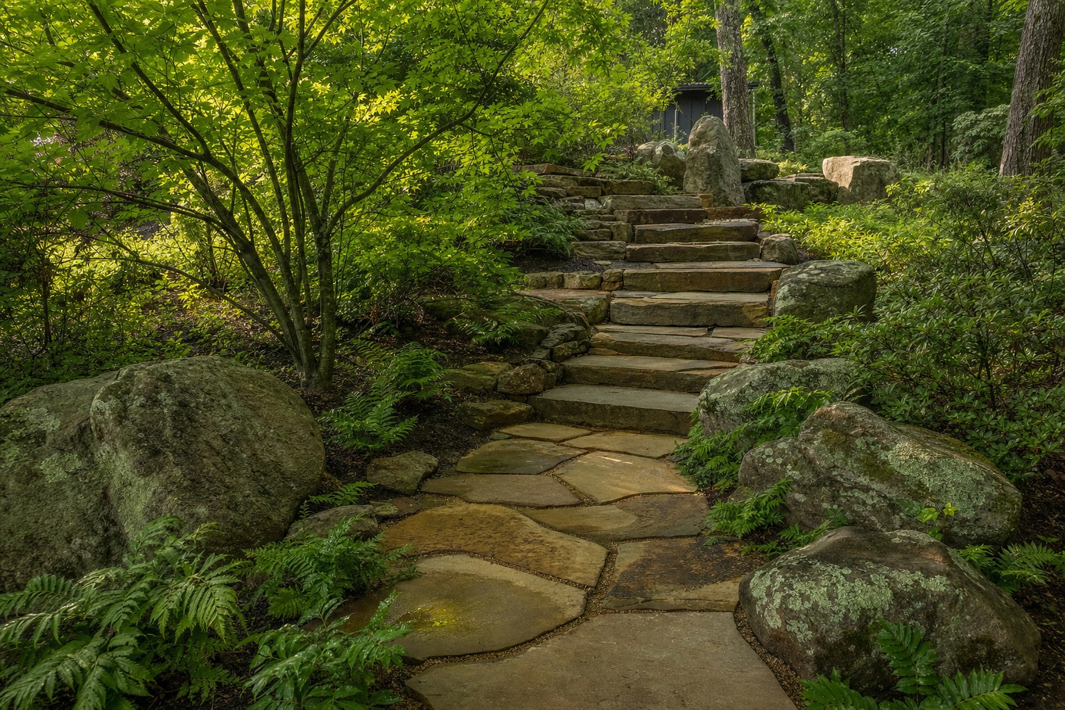 Ooltewah · Sandstone steps and path · 2023