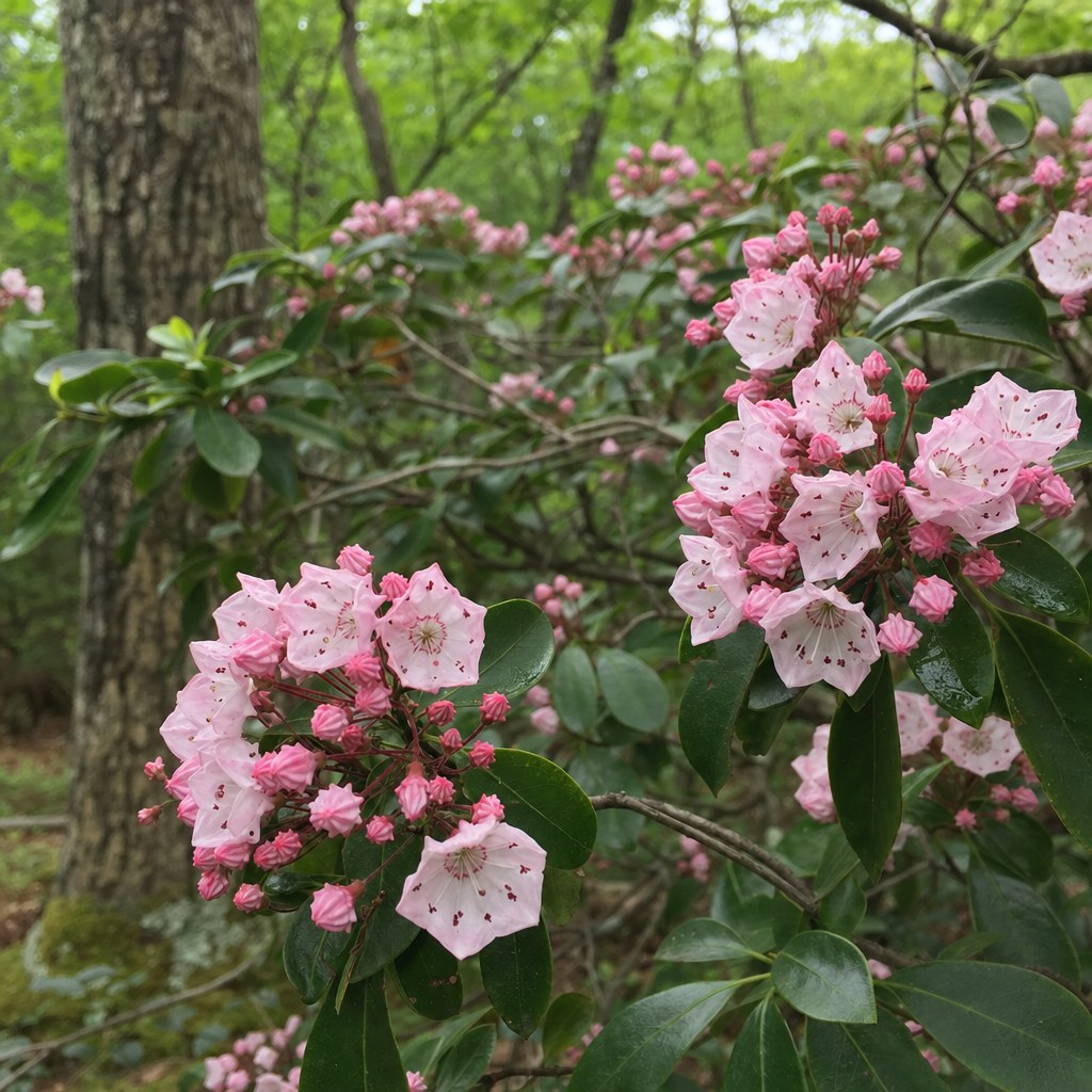 Mountain laurel close-up