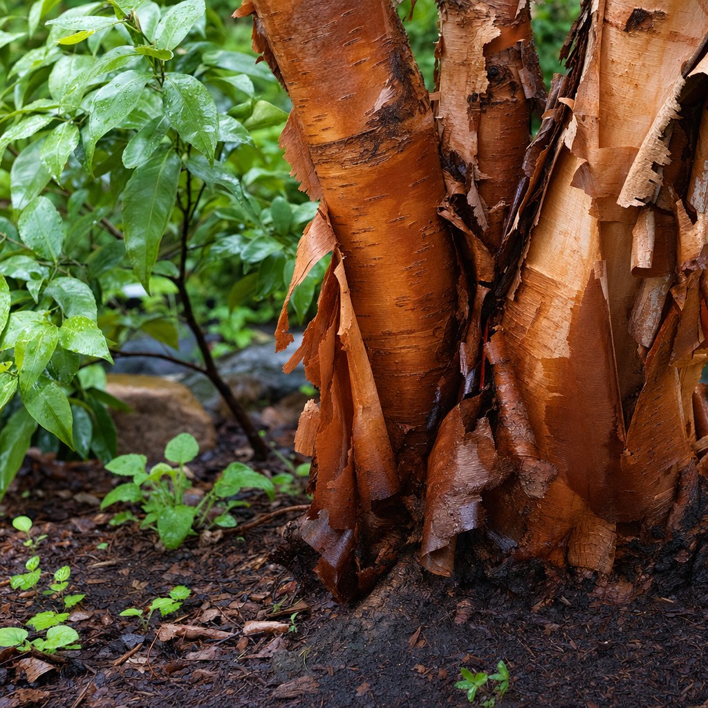 River birch close-up